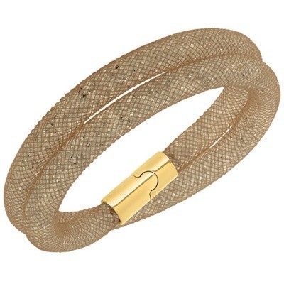 最新デザインの スワロフスキー Swarovski 『Stardust Greige Double ブレスレット, M』 5089850, 健康茶さがん農園 aaabacab
