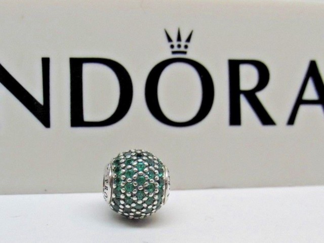 Pandora パンドラ チャーム グリーン エッセンス Prosperity Green CZ ESSENCE Charm 緑