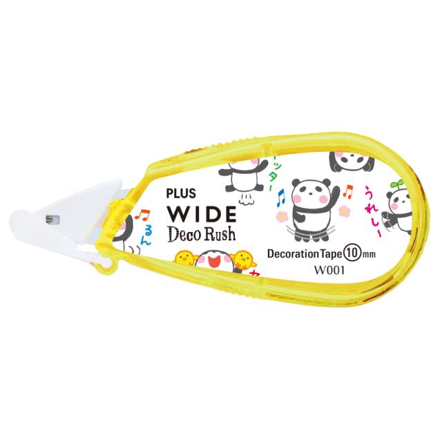 メール便なら送料240円 プラス Plus デコレーションテープ ワイドデコラッシュ 喜びパンダ Dc 070 1 10mm