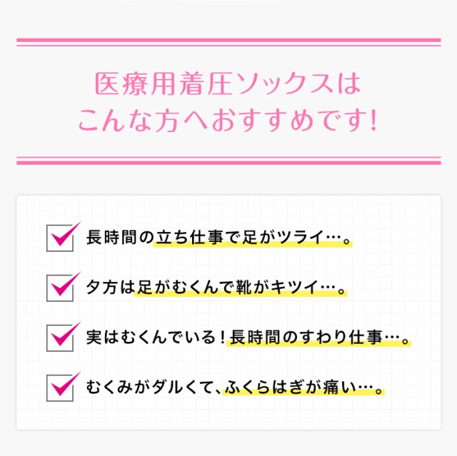 足裏ツボ押しプリント付き 着圧ソックス 着圧ハイソックス 強圧