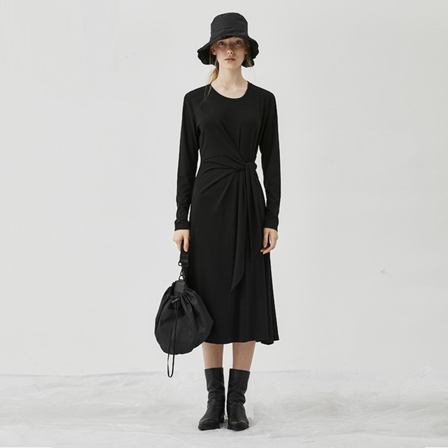 ファイナルバーゲン ドレス シフォンドレス ワンピース シフォンワンピース ロングドレス ロングワンピース 大きいサイズ ラウンドネック 長袖 ロング丈 無 史上最も激安 Carlavista Com