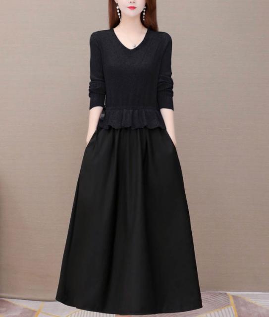 ベージュ ニット シンプル ロング丈レディースの通販はau Pay マーケット Showerstreet 商品ロットナンバー ロングワンピース ニットワンピース ニットワンピ Aライン ラウンドネック無地 リブニット