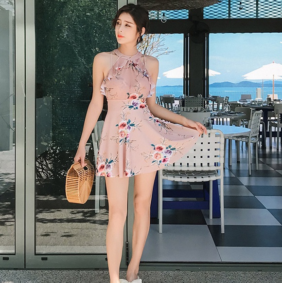 国際ブランド 水着 ビキニ レディース 大人 可愛い ワンピース 夏 海 ビーチ 体型カバーハイネック モノキニ フリル 小さい 公式限定新作 送料無料 Carlavista Com