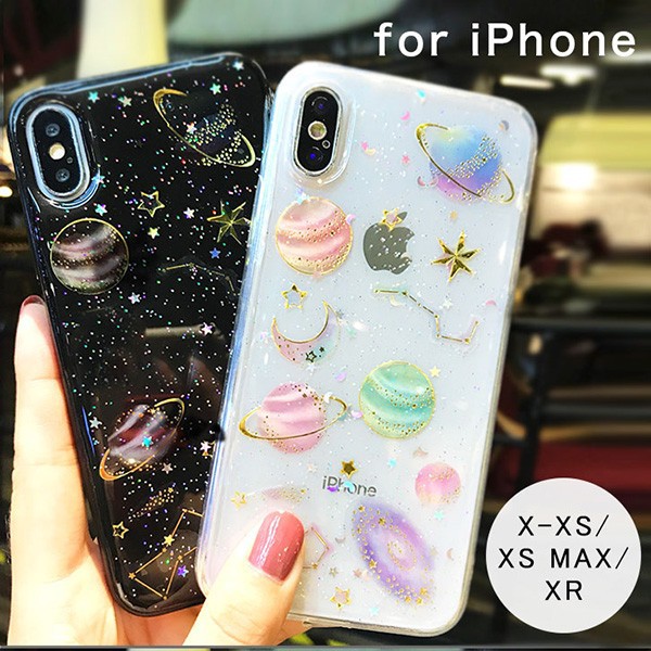 Iphoneケース アイフォン Iphone ケース 宇宙デザイン おしゃれ かわいい キラキラ 可愛い グリッターラメケース 日本