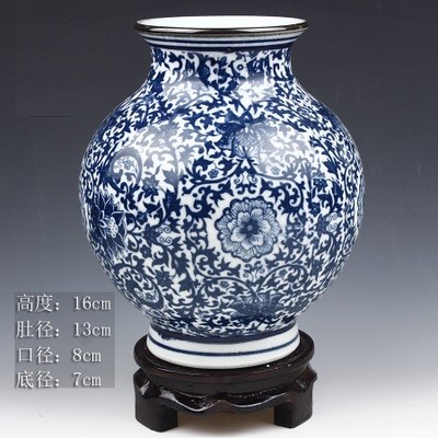 ついに再入荷 青と白の磁器花瓶連動ロータスデザイン花セラミック花瓶家の装飾景徳鎮花瓶r1842 Green 売り尽くし価格 Www Iacymperu Org