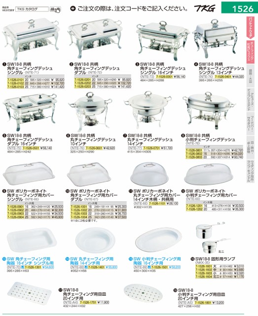 トップ SW18−8共柄角チェーフィングデッシュ PAY マーケット ...