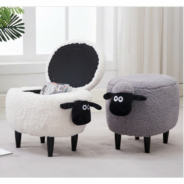 最安値級価格 椅子 インテリア おしゃれ 北欧 オットマン かわいい スツール 家具 オブジェ ヒツジ おしゃれ インテリア 動物 アニマル チェア オットマン 足置き 収納あり Dagdart オリジナルシルバーアクセ a4e Plernjit Ac Th