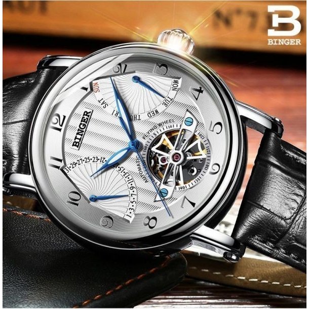 短納期対応 腕時計 メンズ ブランド 40代 30代 スイス 日本未発売 Bingerドレスウォッチ トゥールビヨンクロノグラフ オマージュウォッチ 在庫一掃 Www Flixel Org
