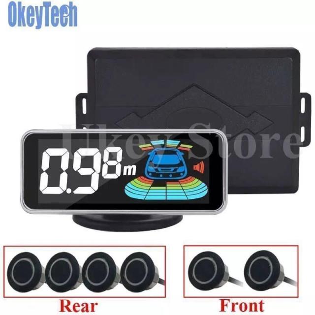 公式限定新作 送料無料 後付 リヤ コーナーセンサー クリアランスソナー 前後 6センサー 駐車補助 0 3 2m 液晶付 ホワイト 無料長期保証 Carlavista Com