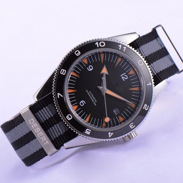 腕時計 防水 自動巻 ミヨタ サファイア クリスタル セラミック ベゼル ブラック ダイヤル 41mmの通販はau PAY マーケット