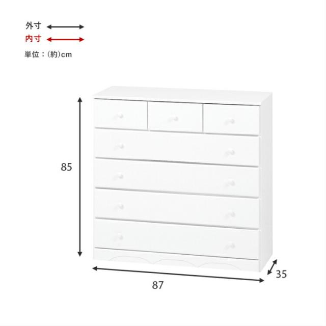超歓迎された 5段 タンス 白 完成品 チェスト 引き出し 洋 北欧 タオル収納 下着収納 子ども用 おしゃれ 洋服タンス ホワイト 7杯 箪笥 たんす 幅90cm その他タンス チェスト Farnsworthlawoffices Com