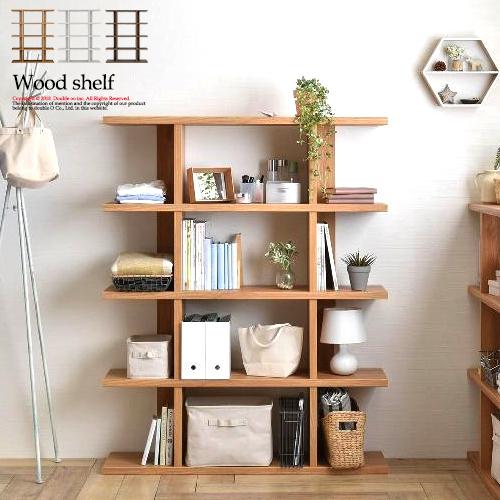 シェルフ 棚 木製 ラック 4段 壁面 収納棚 おしゃれ 本棚 飾り棚 北欧 ホワイト 幅1cm オープンラック 間仕切り ディスプレイ棚 収納ラの通販はau Pay マーケット サムライ家具 商品ロットナンバー
