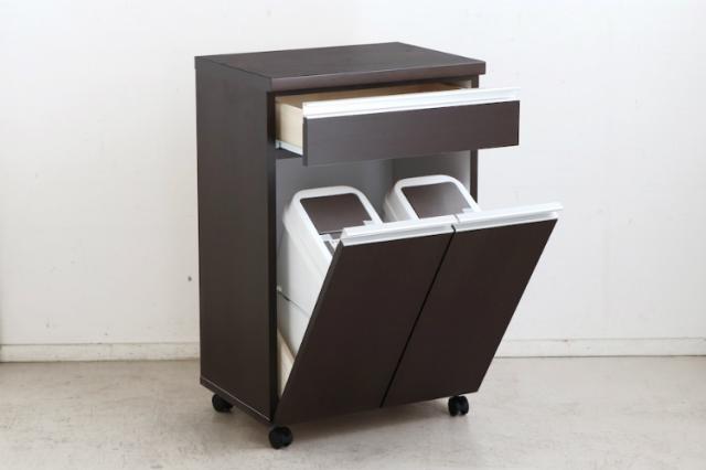 工場直送 ゴミ箱 キッチン 分別 ごみ箱 30リットル ふた付き 白 おしゃれ 30l ダストボックス 2分別 横型 木製 キャスター付き ホワイト 大容量 カ 即納 最大半額 Olsonesq Com