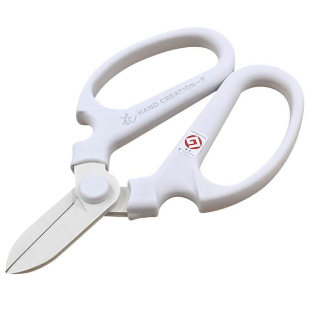 限定色 ハンドクリエーションf170 フッ素樹脂 プレミア色 クリスマスホワイト 華道家 花屋さん御用達の花切鋏 ハンドクリエ