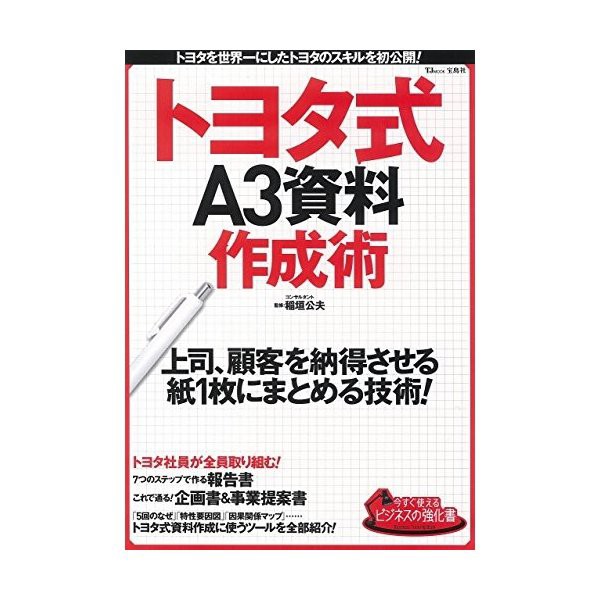 今すぐ使えるビジネスの強化書 トヨタ式a3資料作成術 Tjmook 中古 良品の通販はau Pay マーケット ランクアップ Au Pay マーケット店 商品ロットナンバー