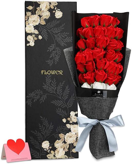 ソープフラワー バラ 花束 枯れない花 ギフト 誕生日 結婚祝い 結婚記念日 バレンタイン