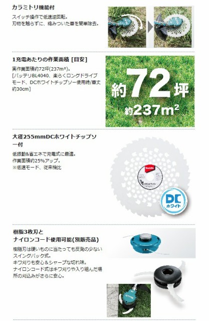 定番最新作 マキタ 40Vmax充電式草刈機 ループハンドル MUR003GZ 本体のみ 草刈刃φ255mm 40Vmax対応 makita 大型製品の通販はau PAY マーケット - カナジンau店|商品ロットナンバー:510778147 爆買い通販