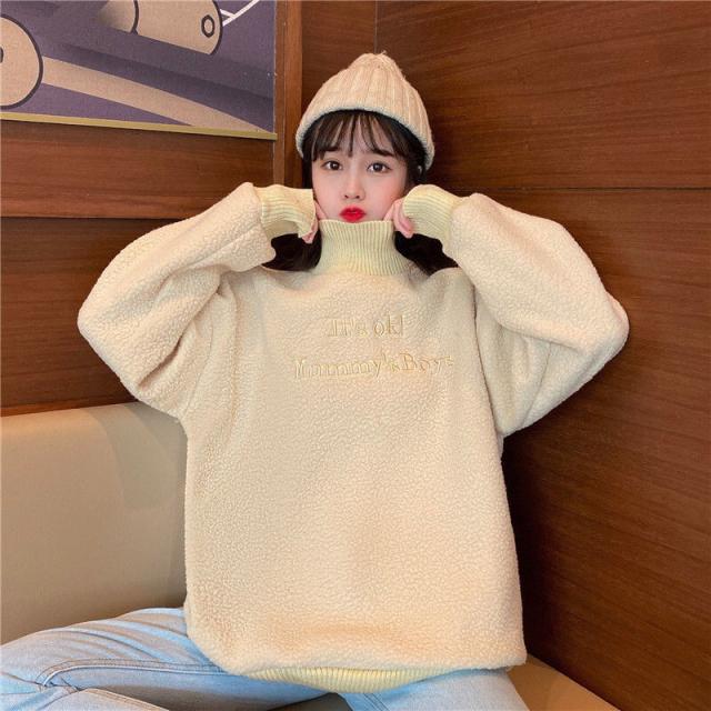 トレーナー レディース 冬 トレーナー レディース ボア ボアトレーナー レディース 冬 もこもこ ハイネック オーバーサイズ 大きいサイズの通販はau Pay マーケット Evergreen エバーグリーン 商品ロットナンバー