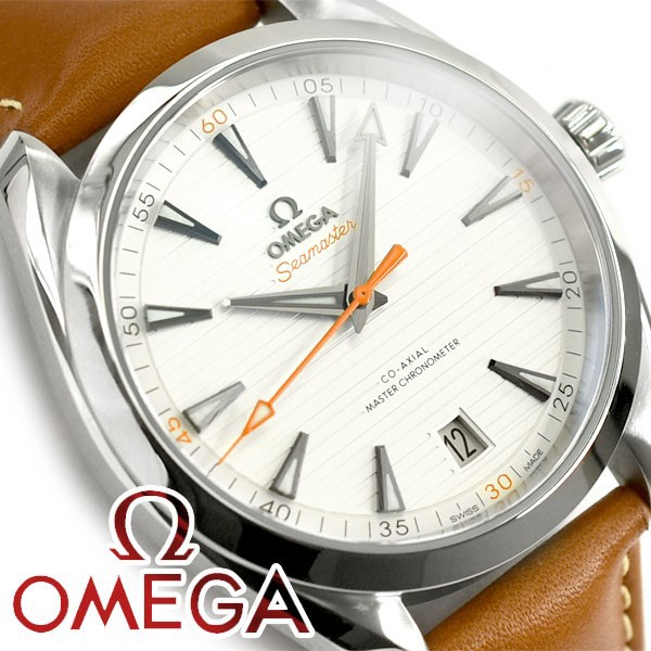 最新の激安 Omega オメガ シーマスター アクアテラ 自動巻き機械式 クロノメーター メンズ腕時計 ホワイトシルバーダイアル ブラウン レザーベルト 2 送料無料 Grammo Org