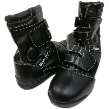 安全靴 高所用セーフティシューズ 半長靴 Guang Der Gd 00 鋼芯入り マジックテープ 黒 24 5 28 0c