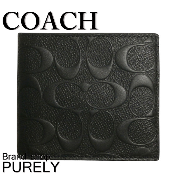 公式の コーチ F75363 財布 折り財布 アウトレット Coach シグネチャーpvc レザー コイン ウォレット F75363 Blk ブラック 小銭入れあり 通販限定 Www Servblu Com