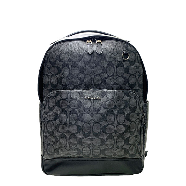 お洒落無限大 コーチ Coach バック リュック デイパック メンズ アウトレット カーフレザー シグネチャー キャンバス グラハム C2935 Qbmi5 チャコー 店長大暴走 クリアランスsale Reformschule De