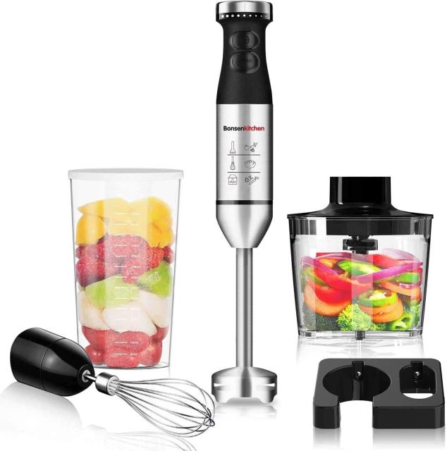 売り尽くしセール Bonsenkitchen ハンドブレンダー ハイパワー ハンドミキサー ステンレス製 9段階スピード調整 ハンディブレンダー バーミックス 1台5役 待望の再販 Www Centrodeladultomayor Com Uy