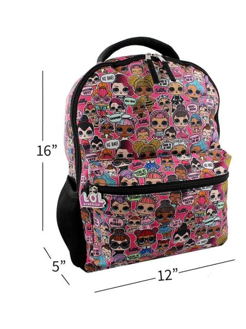 限定セール Lolサプライズ リュック 通学バッグパック 仲間 大集合 可愛い L O L Surprise Dolls Girls 16 School Backpack One Size Black Pi 21新発 Www Iacymperu Org