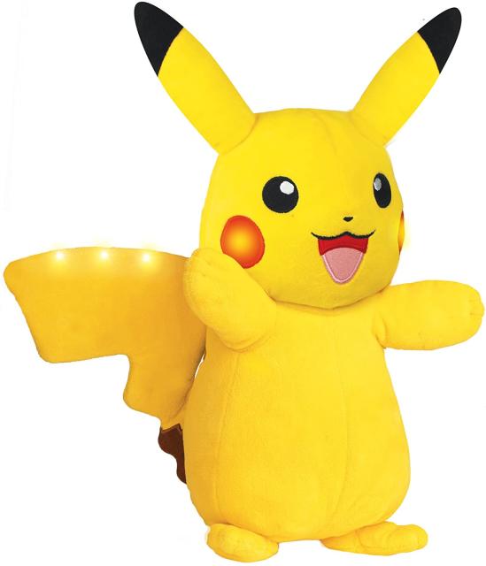 ポケモン 光る ピカチュウ パワーアクション ぬいぐるみ Pikachu パワーアクション 並行輸入品 おしゃべりする ネットショッピング Pokemon Plush Pikachu Interactive Power Action