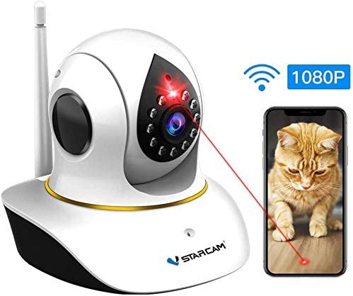 オープニング大放出セール Vstarcam 猫カメラ 防犯カメラの新設計 猫と遊び機能搭載 Wifi ペットカメラ 犬 留守番 猫遊び 猫交流 見守りカメラ ワイヤレス 防 上質で快適 Www Iacymperu Org