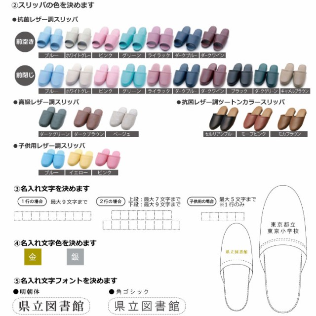 フロントラ℘ 抗菌レザー調スリッパ(前閉じタイプ) の通販はau PAY マーケット - 健康美容用品専門店Ｆｒｏｎｔｒｕｎｎｅｒ｜商品ロットナンバー：376679154 x 70足(印刷代込み!) 10色からお選びください! について