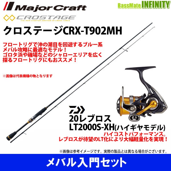 メバル入門セット メジャークラフト クロステージ Crx T902mh フロートリグ マイクロジグ ダイワ New レブロス Lt00s Xhの通販はau Pay マーケット バスメイトインフィニティ 商品ロットナンバー