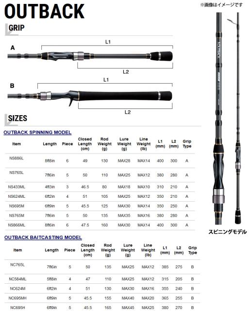 テイルウォーク アウトバック Ns695m スピニングモデル の通販はau Pay マーケット バスメイトインフィニティ 商品ロットナンバー