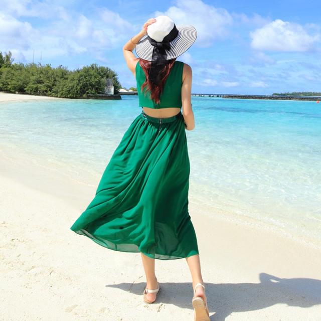 リゾート ワンピース ハワイ グアム 結婚式 沖縄リゾートワンピース ワンピ リゾート 程よい腰見せ シフォンワンピースの通販はau Pay マーケット Unicoorn 商品ロットナンバー