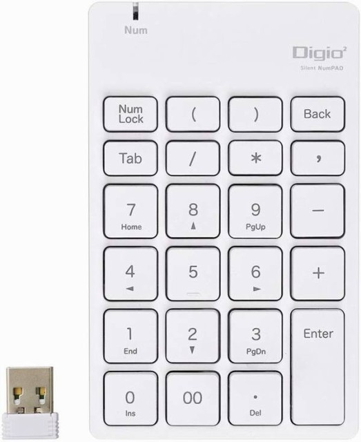 テンキーボード 静音 ワイヤレス Usb ホワイト Z8428 Usb A コネクタ Windows 10 8 1 8 7対応 パソコン キーボード マウス テンキーの通販はau Pay マーケット ロイスファションクラブ Au Wowma 店 商品ロットナンバー