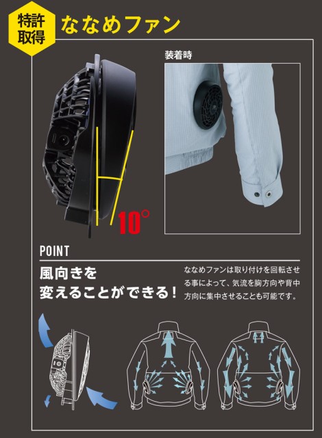 総合1位 空調服風神サンエス マーケット - 安全靴作業用品 わくわくサンライズ|商品ロットナンバー:38 KU90600 長袖ワークブルゾン空調服(レギュラーファン・バッテリーセット付き)の通販はau PAY 最新作HOT