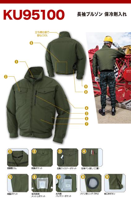 在庫即納 空調服風神サンエス KU95100 TPU 長袖ブルゾン空調服(ハイパワーファンセット付き)の通販はau PAY マーケット - 安全靴作業用品 わくわくサンライズ|商品ロットナンバー:382033385 得価NEW