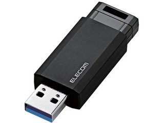 Elecom エレコム Usbメモリ Usb3 1 Gen1 ノック式 オートリターン機能 16gb ブラック Mf Pku3016gbk