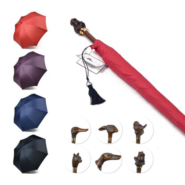 安い店舗 Guy De Jean ギドゥジャン アニマル長傘 Tetes 雨 Uvカット 日傘 雨傘 晴雨兼用 動物 おしゃれ メンズ レディース 大特価価格 Can Benin Bj