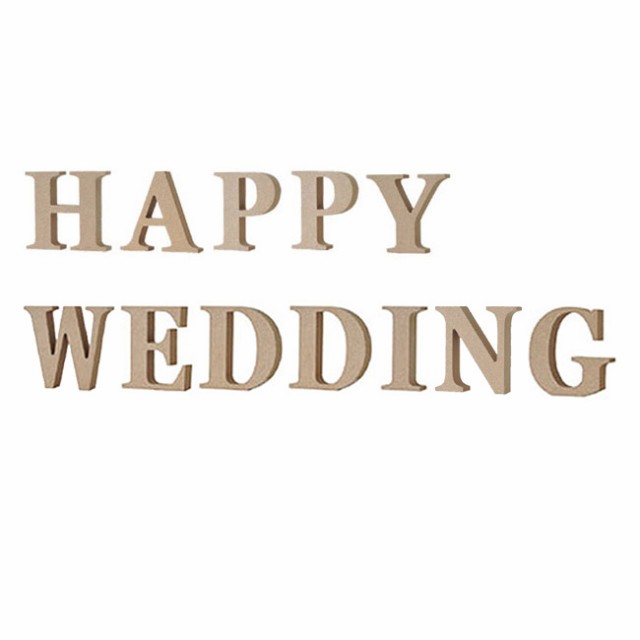 Alphabet Letter Series Happy Wedding ハッピーウエディング 大文字 セット ナチュラル アル