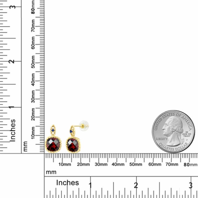レビューで送料無料 ピアス レディース 5 04カラット 天然 ガーネット 合成サファイア 10金 イエローゴールド K10 スクエア ロープ 大粒 ぶら下がり 天然石 送料無料 Olsonesq Com