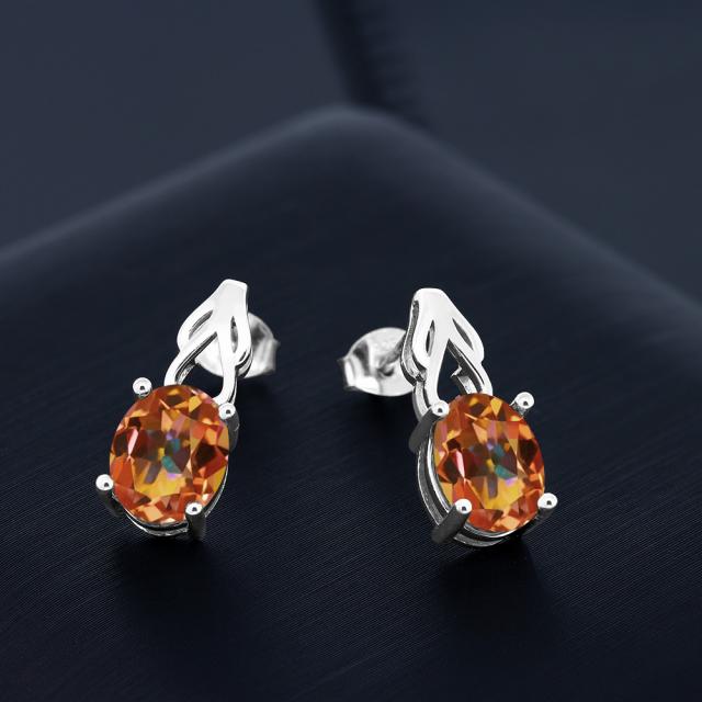 得価高品質 ピアス ぶら下がり 金属アレルギー対応の通販はau PAY マーケット - Gem Stone King ジュエリー専門店| レディース 3.6カラット 天然石 エクスタシーミスティックトパーズ シルバー925 ハート 大粒 好評新作