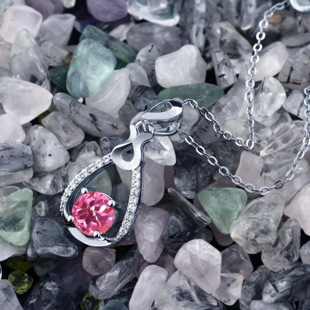最安値安い ネックレス ドロップ 大粒 天然石 金属の通販はau PAY マーケット - Gem Stone King ジュエリー専門 レディース 1.19カラット 天然 ミスティックトパーズ (ピンク) ペンダント シルバー925 雫 しずく 安い新品