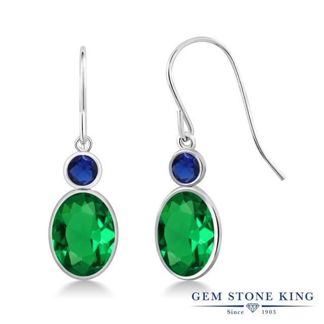 エメラルド レディース 通販 ピアス 14金 ナノ ネットショッピング ホワイトゴールド ぶら下がり ブランド ナノ 大粒 フレンチワイヤー