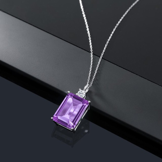 定番大特価 ネックレス 大ぶり 大きめ 天然石 2の通販はau PAY マーケット - Gem Stone King ジュエリー専門店 レディース 15.33カラット 天然 アメジスト ペンダント トパーズ シルバー925 四角い 大粒 シンプル 新品定番