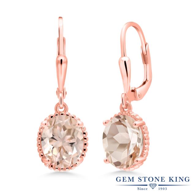 当日出荷 ピアス レディース 3 2カラット 天然 モルガナイト ピーチ シルバー925 ピンクゴールドコーティング 一粒 ミル打ち 大粒 ぶら下がり レ 大流行中 Ameralloy Com