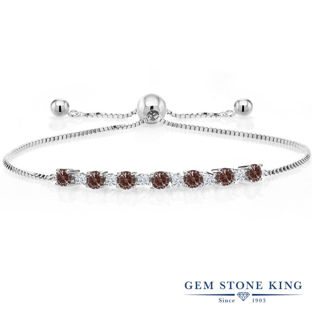 ブレスレット レディース 0 92カラット スワロフスキージルコニア ファンシーブラウン シルバー925 テニスブレスレット Cz 小粒 華奢 の通販はau Pay マーケット Gem Stone King ジュエリー専門店 商品ロットナンバー