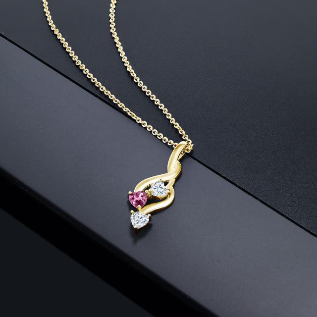 100%新品定番Ⓧ ネックレス 天然 ピンクトルマリン シルバー925の通販はau PAY マーケット - Gem Stone King ジュエリー専門店|商品ロ レディース 0.69カラット Forever Brilliant モアサナイト Charles & Colvard ペンダント 在庫超激安