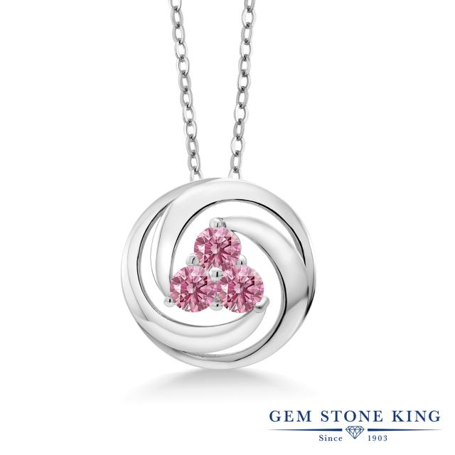 ネックレス レディース 0 75カラット 合成ピンクダイヤモンド ペンダント シルバー925 サークル 3連 ピンク ダイヤ 小粒 かっこいい プレの通販はau Pay マーケット Gem Stone King ジュエリー専門店 商品ロットナンバー