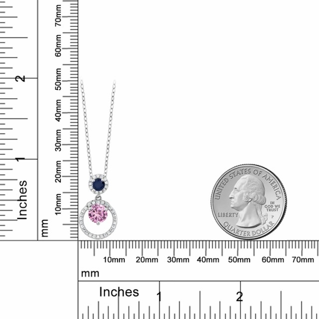 得価新品 ネックレス 大粒 金属アレルギー対応の通販はau PAY マーケット - Gem Stone King ジュエリー専門 レディース 1.95カラット 合成ピンクサファイア ペンダント 天然 サファイア シルバー925 サークル 即納日本製